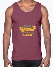 happy last day school 243#- general school- Cotton Tank
