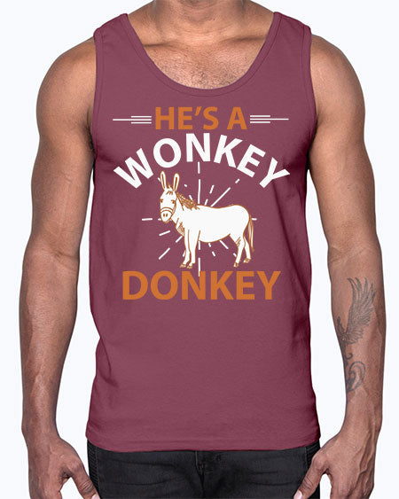 he’s a wonky donkey Style 4#- donkey- Cotton Tank