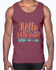 hello fifth grade 260#- fifth grade- Cotton Tank