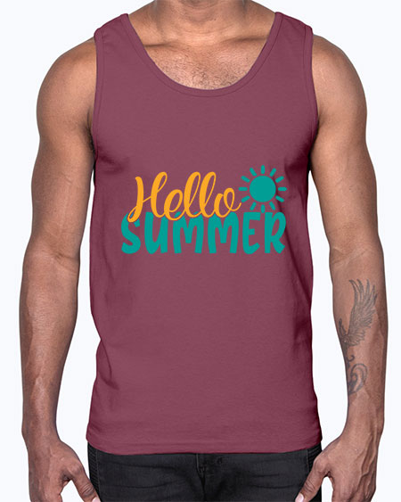 hello summer Style 98#- summer- Cotton Tank