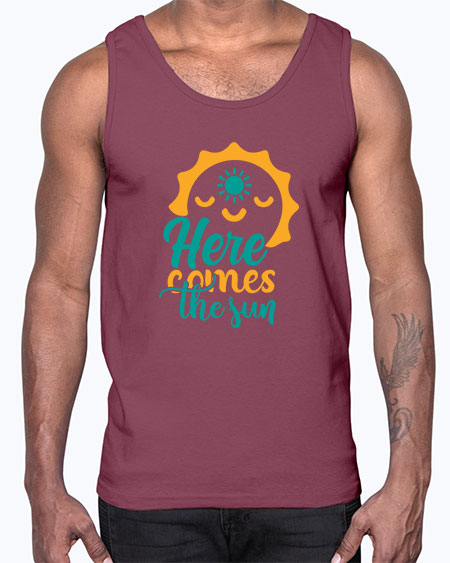 here comes the sun Style 96#- summer- Cotton Tank