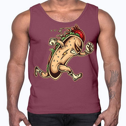 hot dog hero 159#- dogs- Cotton Tank