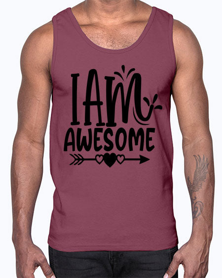 i am awesome Style 19#- autism- Cotton Tank