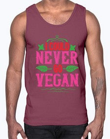i could never go vegan 206#- vegan- Cotton Tank