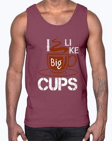 i like big cup 224#- cooking- Cotton Tank