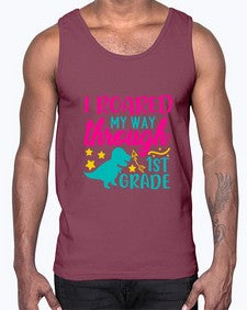 i roared my way through first grade 374#- first grade- Cotton Tank