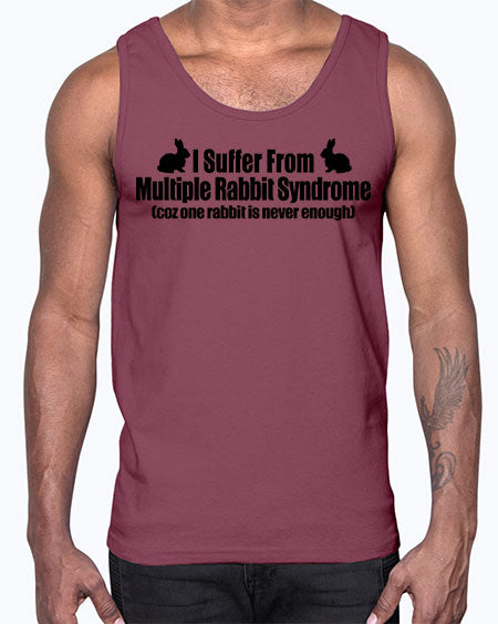 i suffer from mulitple rabbit syndrome- rabbit- Cotton Tank