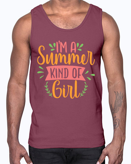 im a summer kind of girl 93#- summer- Cotton Tank