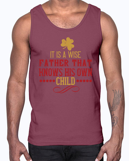 it is awish father Style 129#- kids- Cotton Tank