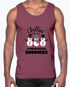 kindergarten snowmies 434#- kindergarten- Cotton Tank
