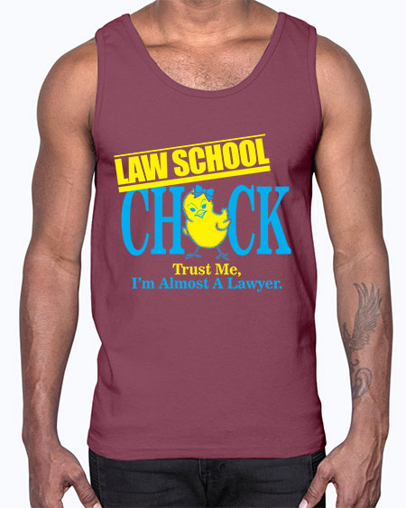 law school chick copy 1037#- lawyer- Cotton Tank