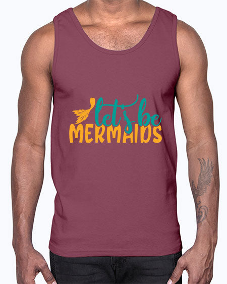 lets be mermaids Style 94#- summer- Cotton Tank