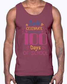 lets celebrate days of school 457#- one hundred days- Cotton Tank
