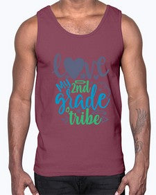 love my second grade tribe 522#- second grade- Cotton Tank