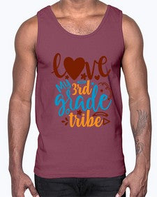 love my third grade tribe 524#- third grade- Cotton Tank