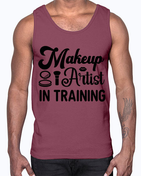 makeup artist in training 15#-makeup Cotton Tank