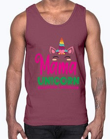 mama unicorn 291#- unicorn- Cotton Tank
