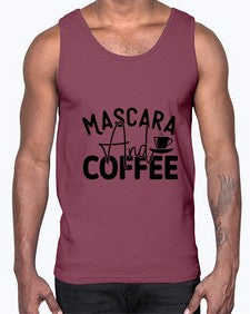 mascare and coffee 1373#- tea- Cotton Tank