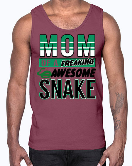 mom of a freaking awesome snake- snake- Cotton Tank