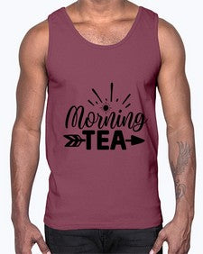 morning tea 1405#- tea- Cotton Tank
