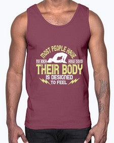 most people have no idea how good their body is designed to feel  457#- yoga- Cotton Tank