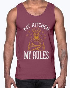 my kitchen my rules 353#- cooking- Cotton Tank