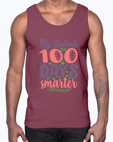 my student are one hundred days 542#- one hundred days- Cotton Tank