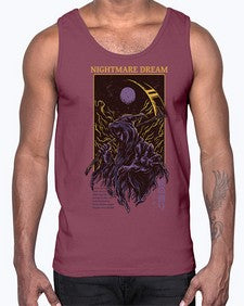 nightmare dream 954#- art pop art- Cotton Tank