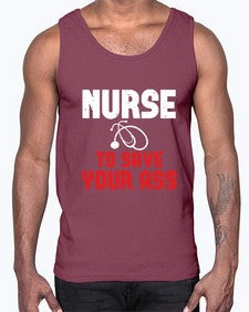 nurse to save your ass Style 1204#- nurse- Cotton Tank