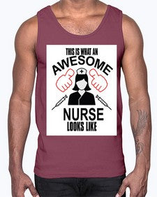 nurse tshirt 1218#- nurse- Cotton Tank