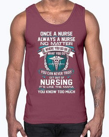 once a nurse 1286#- nurse- Cotton Tank