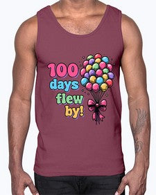 one hundred Day of School 563#- one hundred days- Cotton Tank