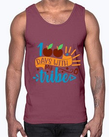one hundred days with my tribe 588#- one hundred days- Cotton Tank