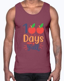 one hundred days yall 589#- one hundred days- Cotton Tank