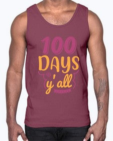 one hundred days yall 591#- one hundred days- Cotton Tank