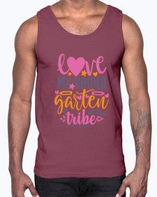 one hundred love my kinder garten tribe 593#- one hundred days- Cotton Tank