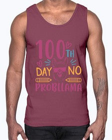 one hundredth day no probllama 597#- one hundred days- Cotton Tank