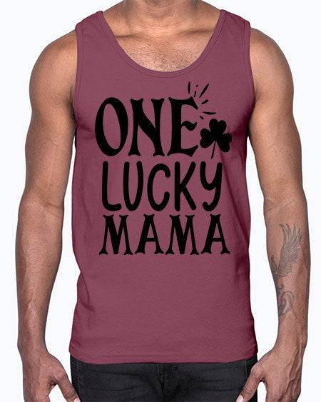 one lucky mama Style 34#- autism- Cotton Tank