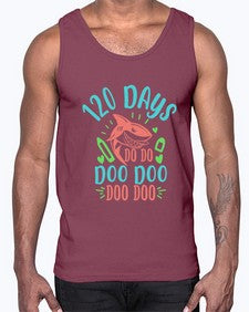 one twenty days shark doo doo 601#- one hundred days- Cotton Tank