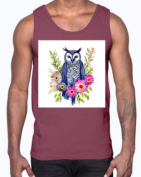 owl 20#- owl- Cotton Tank