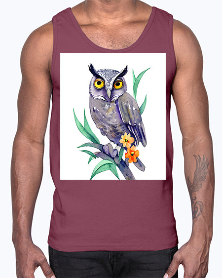 owl 28#- owl- Cotton Tank