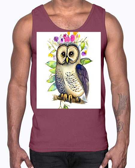 owl 30#- owl- Cotton Tank
