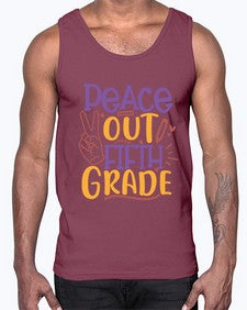 peace out fifth grade 618#- fifth grade- Cotton Tank