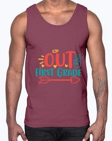 peace out first grade 622#- first grade- Cotton Tank