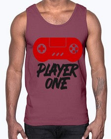 play one 145#- video games- Cotton Tank