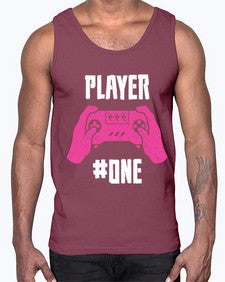 player one 147#- video games- Cotton Tank