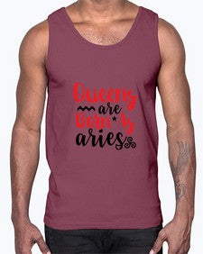 queens Are Born As Aries 384#- aries- Cotton Tank