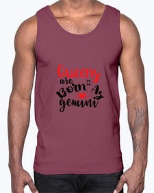queens Are Born As Gemini 385#- gemini- Cotton Tank