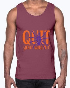 quit your witchin 32#- witch- Cotton Tank