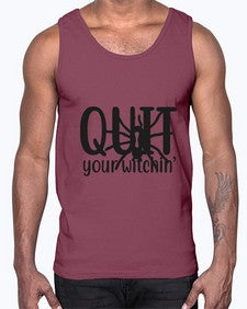 quit your witchin’ 31#- witch- Cotton Tank